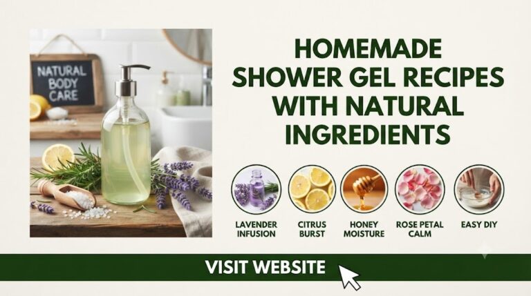 Homemade Shower Gel Recipes with Natural Ingredients
