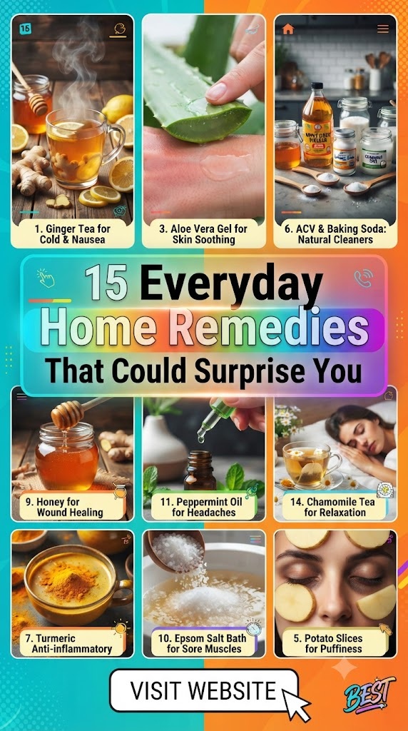 15 Home Remedies Everyone Should Know for Everyday Wellness