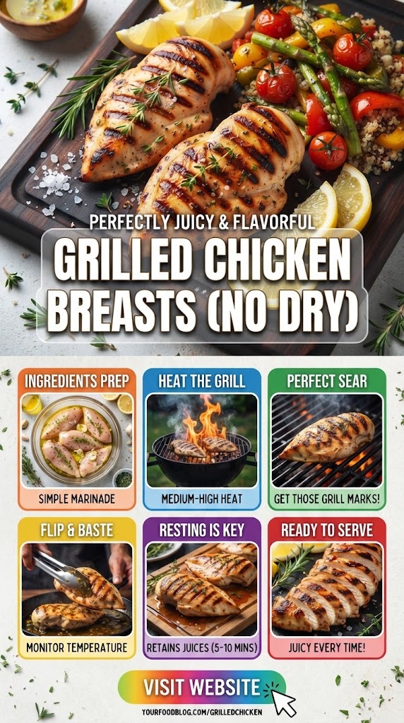 Grilled Chicken Breasts (No Dry)