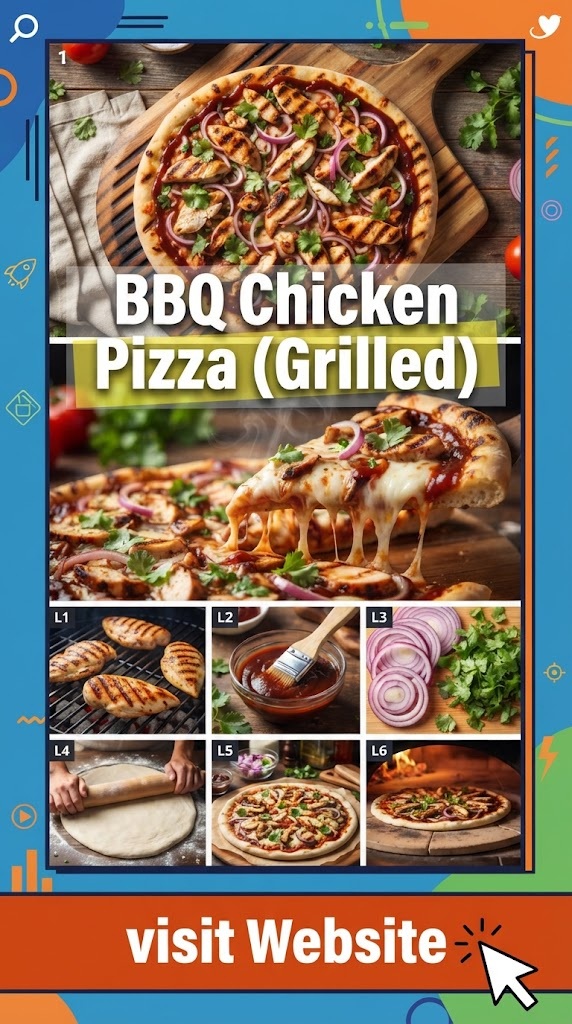 BBQ Chicken Pizza (Grilled)