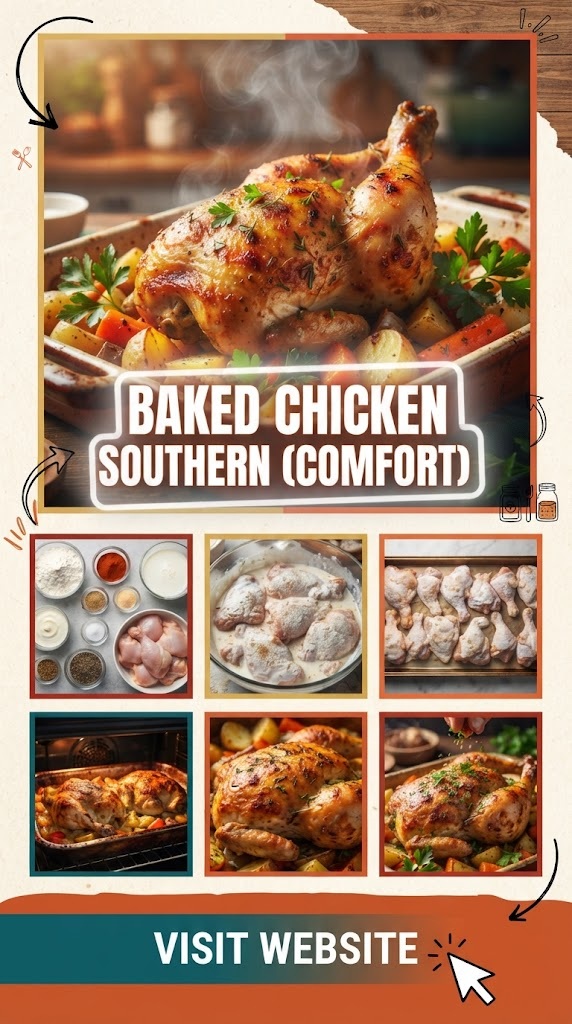 Baked Chicken Southern (Comfort)