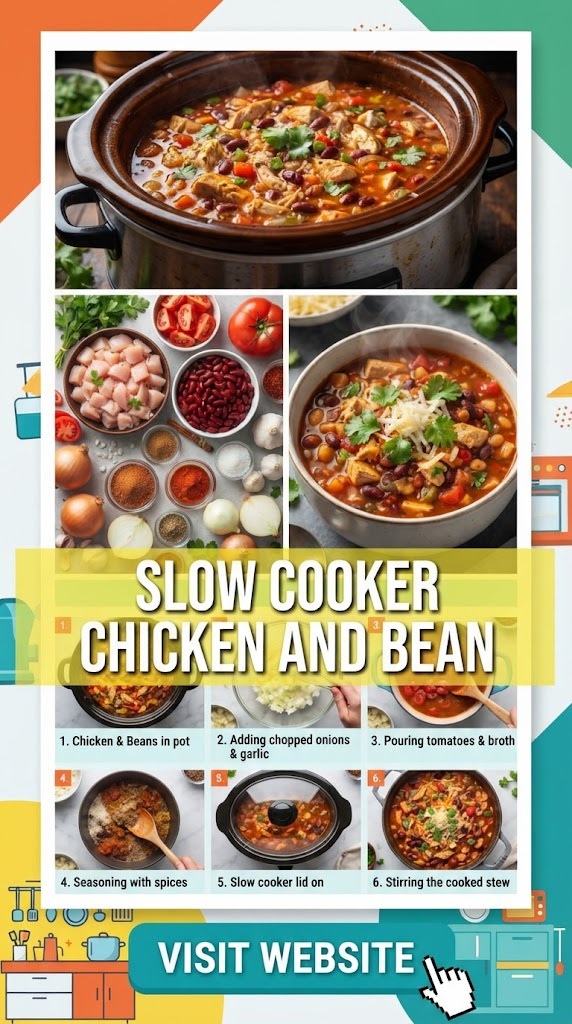 Slow Cooker Chicken and Bean