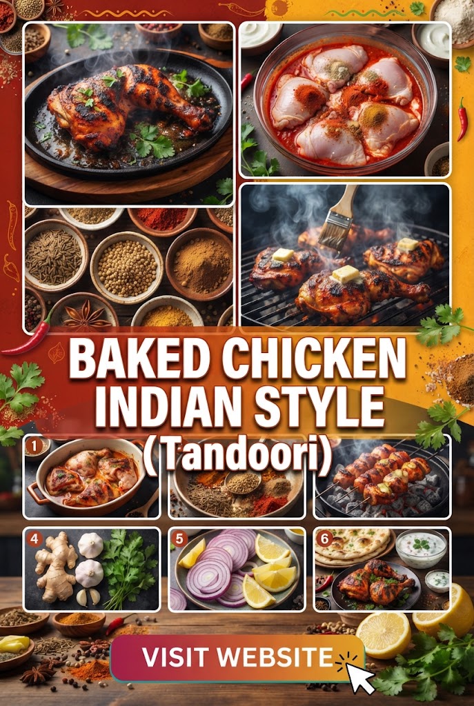 Baked Chicken Indian Style (Tandoori)