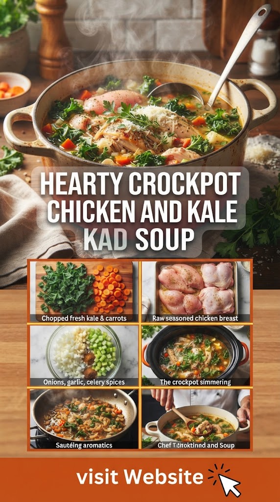 Crockpot Chicken and Kale (Soup)