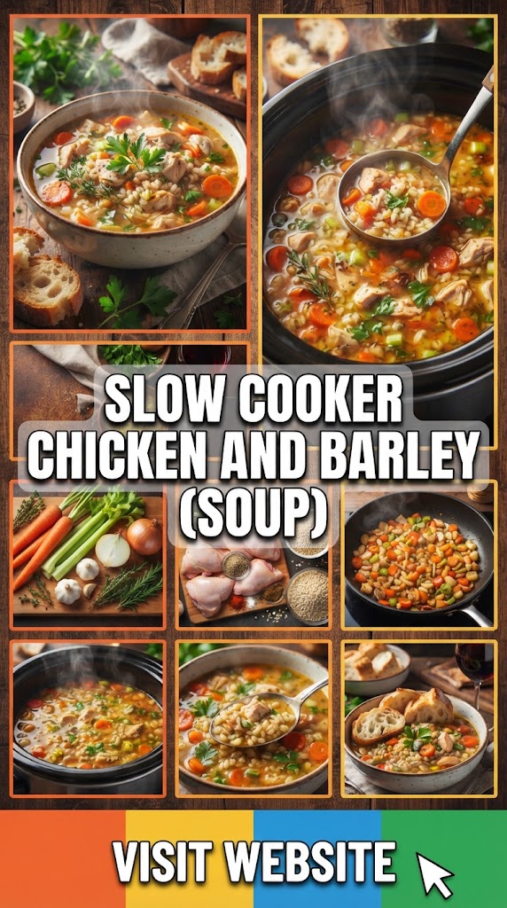 Slow Cooker Chicken and Barley (Soup)