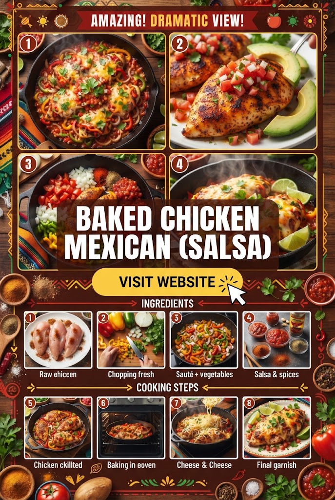 Baked Chicken Mexican (Salsa)