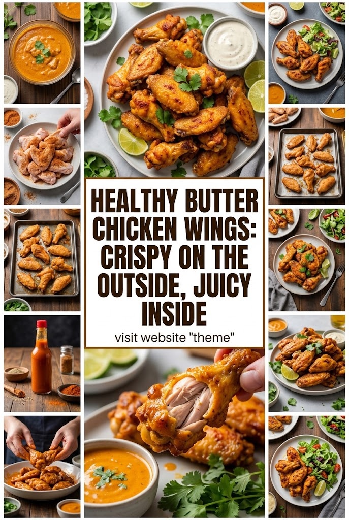 Healthy Butter Chicken Chicken Wings: Crispy on the Outside, Juicy Inside