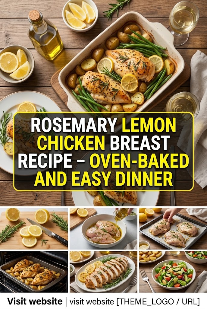 Rosemary Lemon Chicken Breast Recipe – Oven-Baked and Easy Dinner