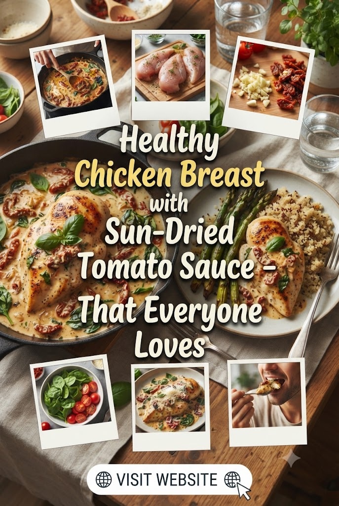 Healthy Chicken Breast with Sun-Dried Tomato Sauce – That Everyone Loves