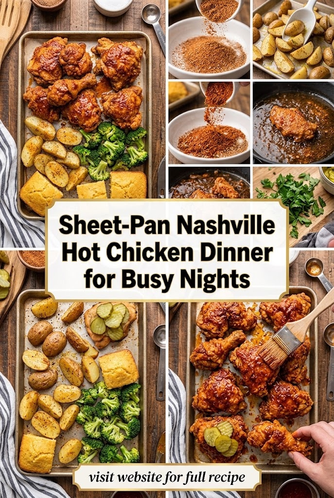 Sheet-Pan Nashville Hot Chicken Dinner for Busy Nights