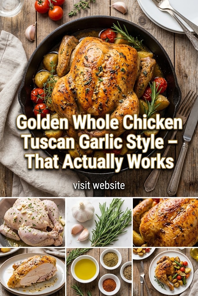 Golden Whole Chicken Tuscan Garlic Style – That Actually Works